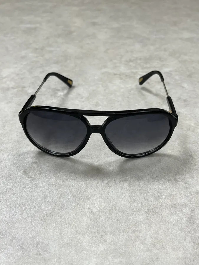 Marc Jacobs Black Aviator Sunglasses Acetate Metal Bridge tsZlPvV 5