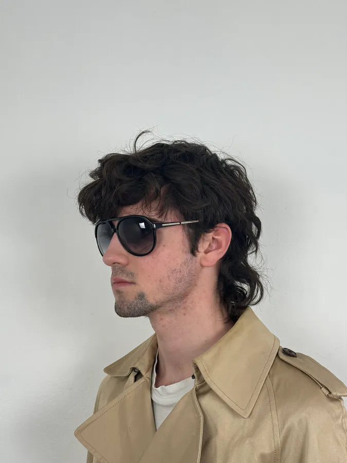 Marc Jacobs Black Aviator Sunglasses Acetate Metal Bridge tsZlPvV 3