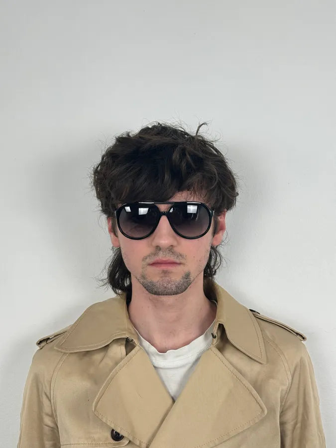 Marc Jacobs Black Aviator Sunglasses Acetate Metal Bridge tsZlPvV 2