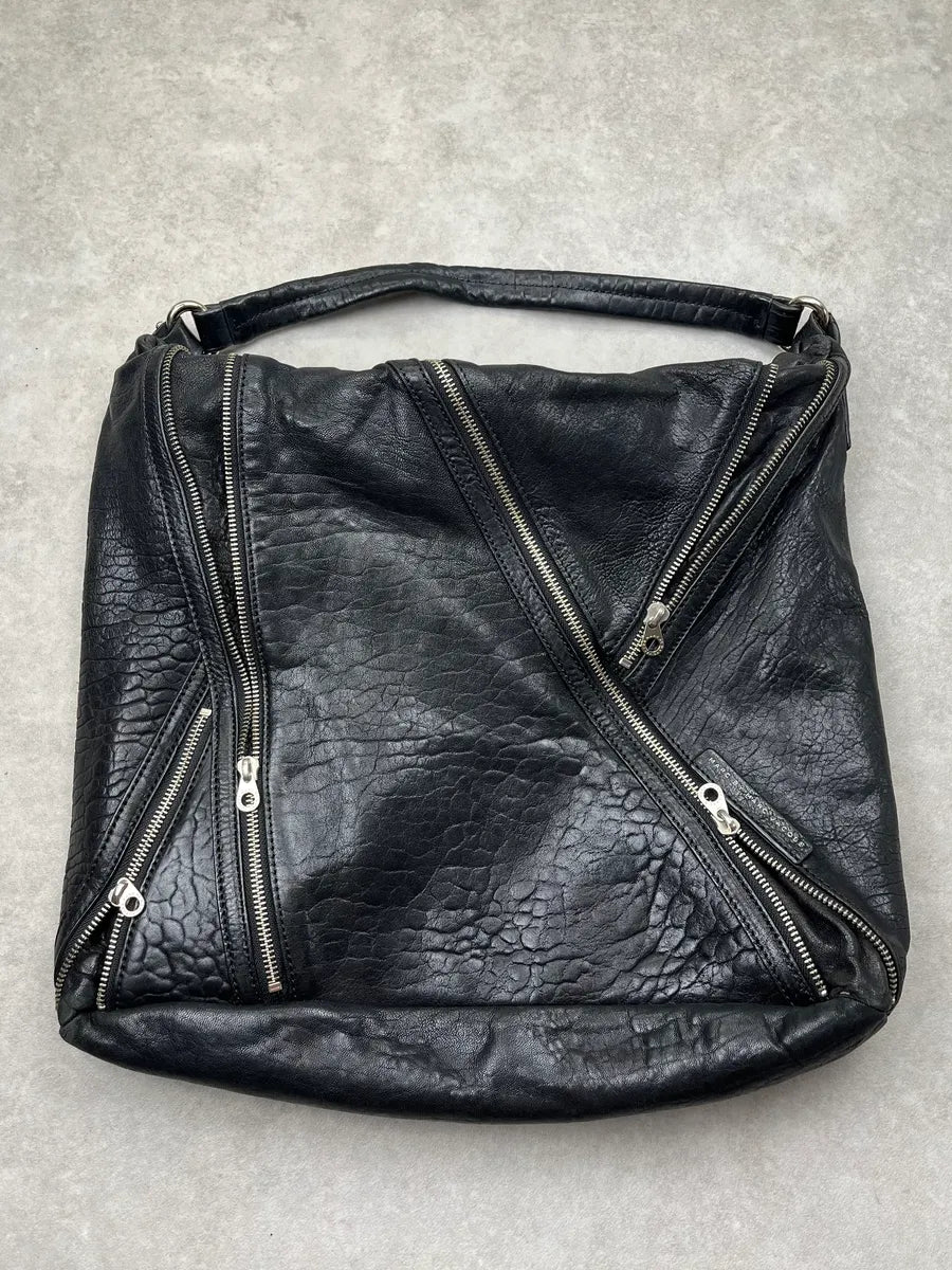 Marc Jacobs Black Leather Multi-Zip Shoulder Bag yjnZeSt 0