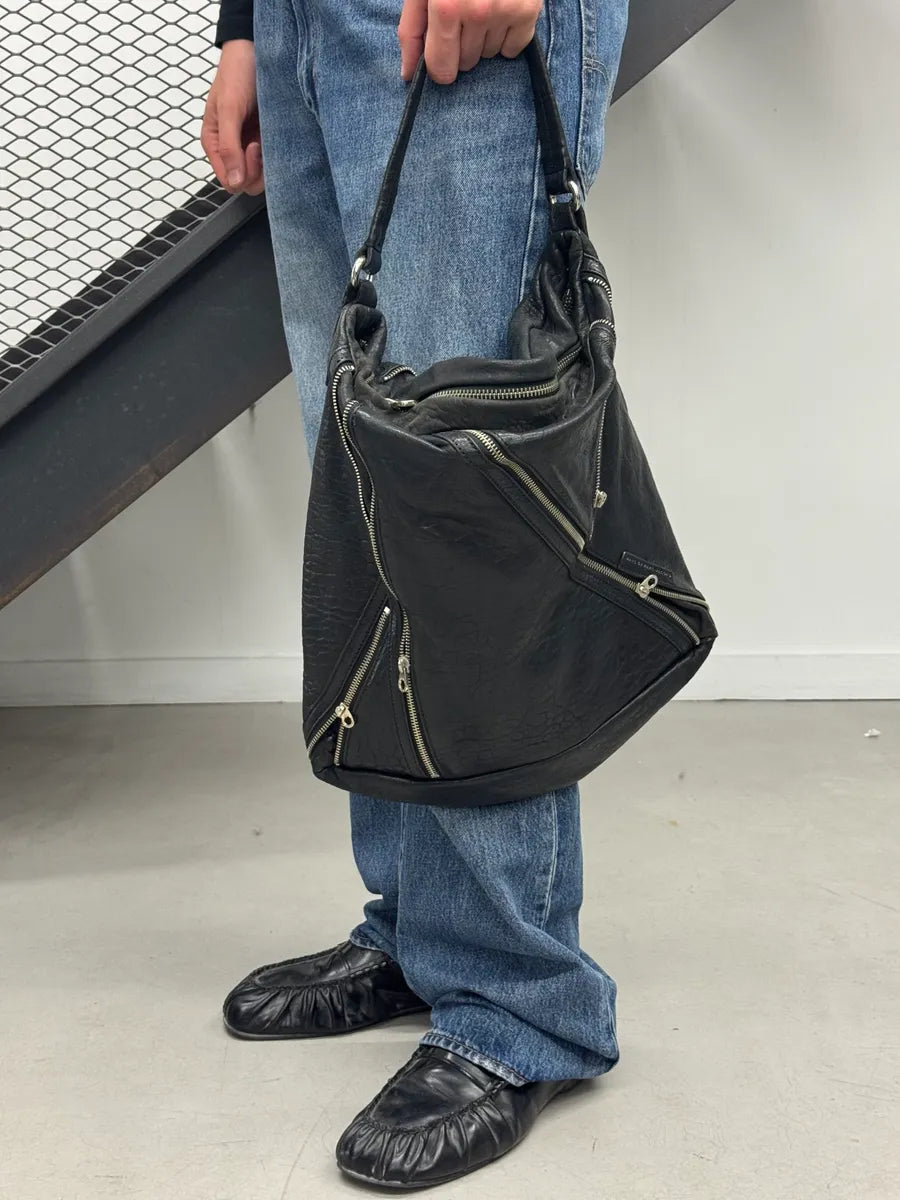 Marc Jacobs Black Leather Multi-Zip Shoulder Bag yjnZeSt 1