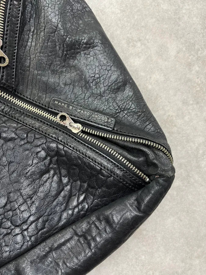 Marc Jacobs Black Leather Multi-Zip Shoulder Bag yjnZeSt 4