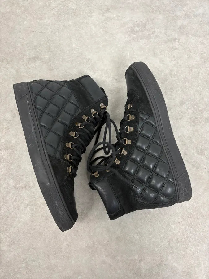 Marc Jacobs Black Quilted High-Top Leather Sneaker xSImCzO 5