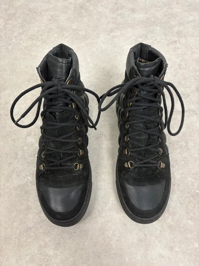 Marc Jacobs Black Quilted High-Top Leather Sneaker xSImCzO 1