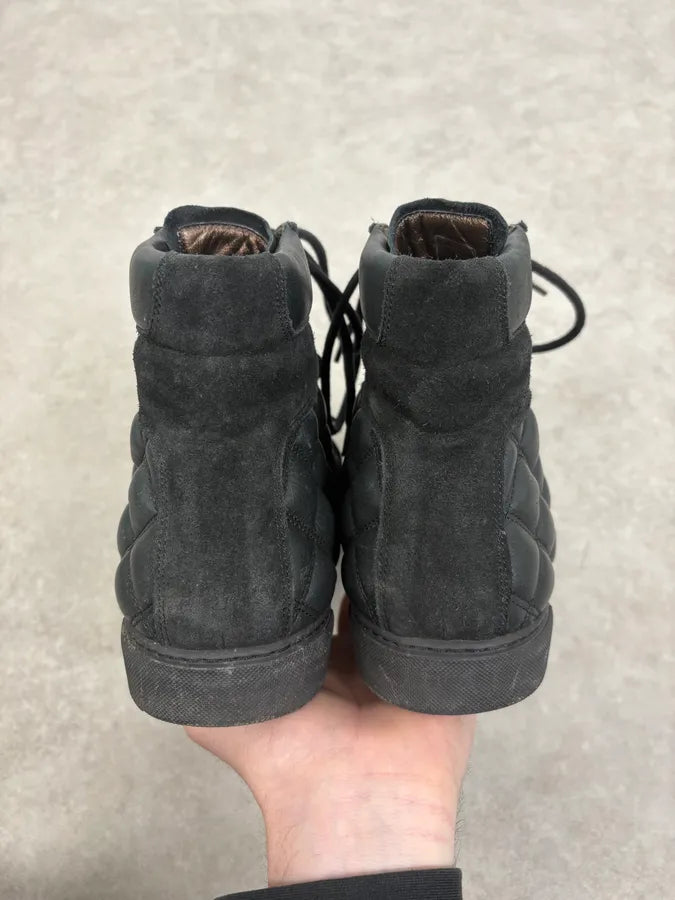 Marc Jacobs Black Quilted High-Top Leather Sneaker xSImCzO 6