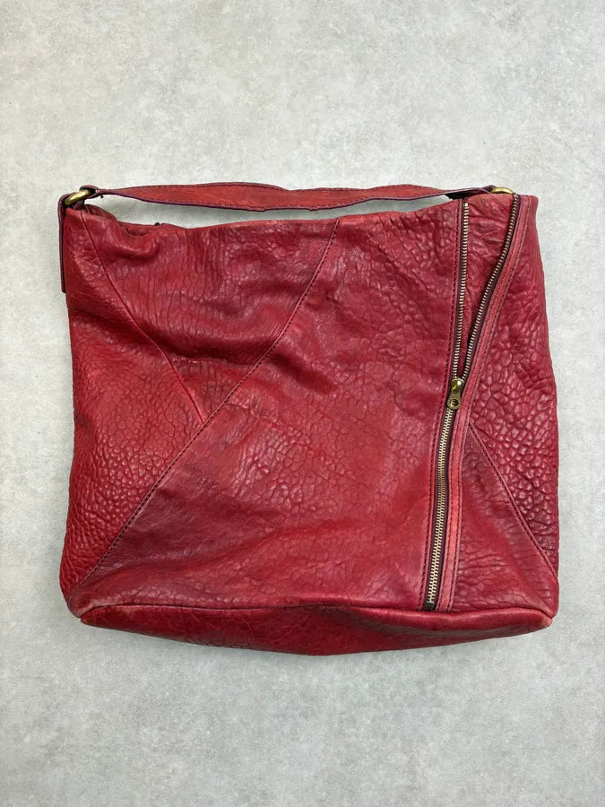 Marc Jacobs Burgundy Leather Multi Zips Hobo Bag RWWRswr 5