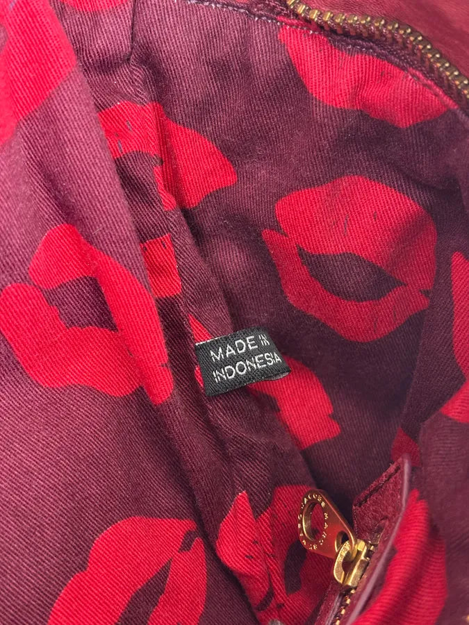 Marc Jacobs Burgundy Leather Multi Zips Hobo Bag RWWRswr 11