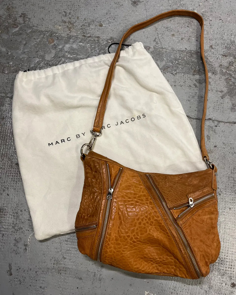 Marc Jacobs Camel Leather Multi-Pocket Shoulder Bag DQXqsWe 0