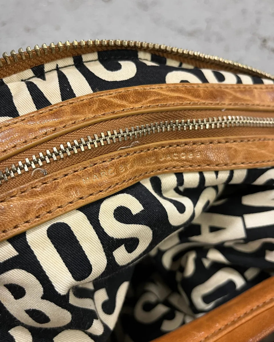 Marc Jacobs Camel Leather Multi-Zip Handle Bag myJCKyQ 9