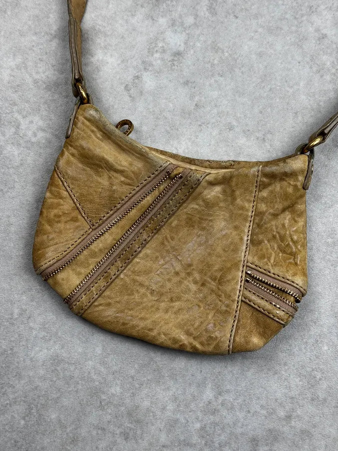 Marc Jacobs Camel Multi-Zip Crossbody Leather Bag gDQoVGz 5