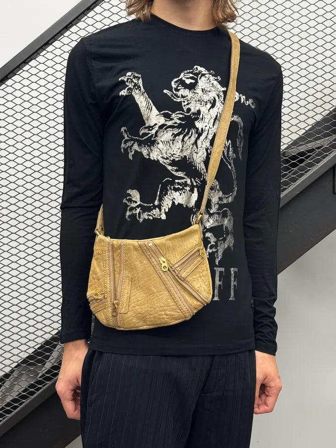 Marc Jacobs Camel Multi-Zip Crossbody Leather Bag gDQoVGz 0