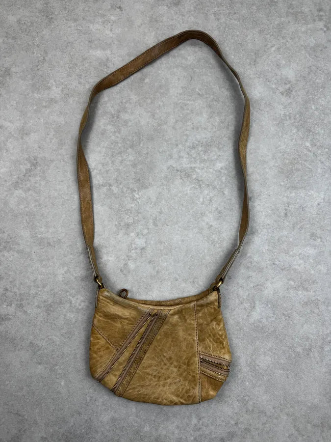 Marc Jacobs Camel Multi-Zip Crossbody Leather Bag gDQoVGz 3