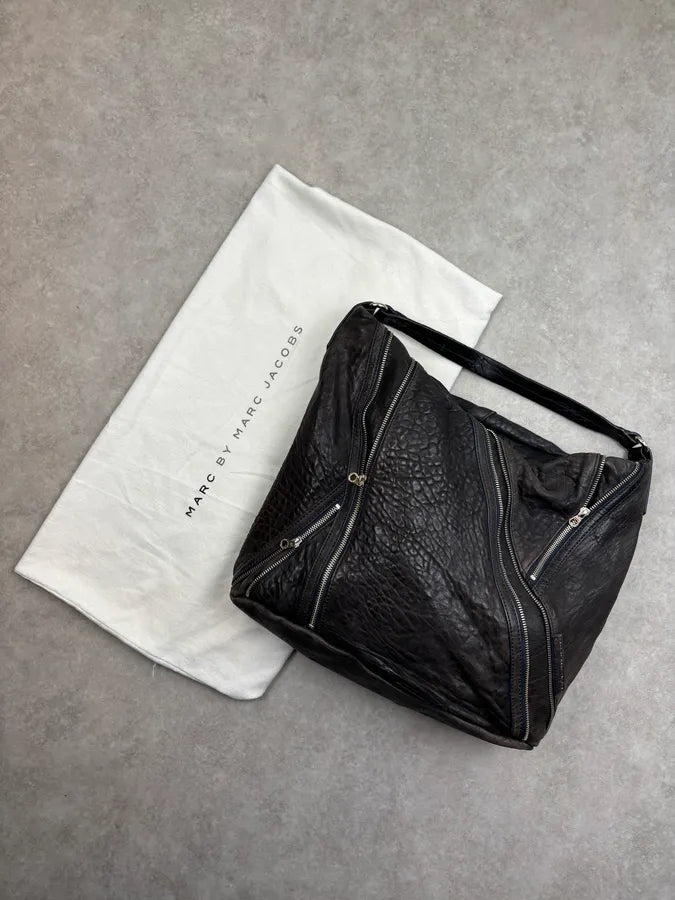 Marc Jacobs Dark Grey Leather Multi-Pocket Shoulder Bag SOAgDWR 2