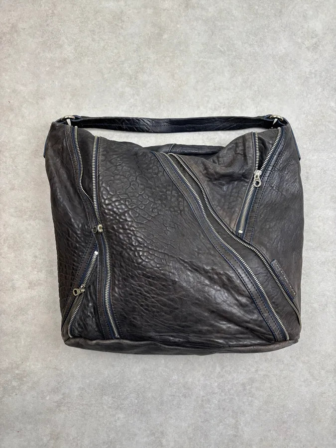 Marc Jacobs Dark Grey Leather Multi-Pocket Shoulder Bag SOAgDWR 0