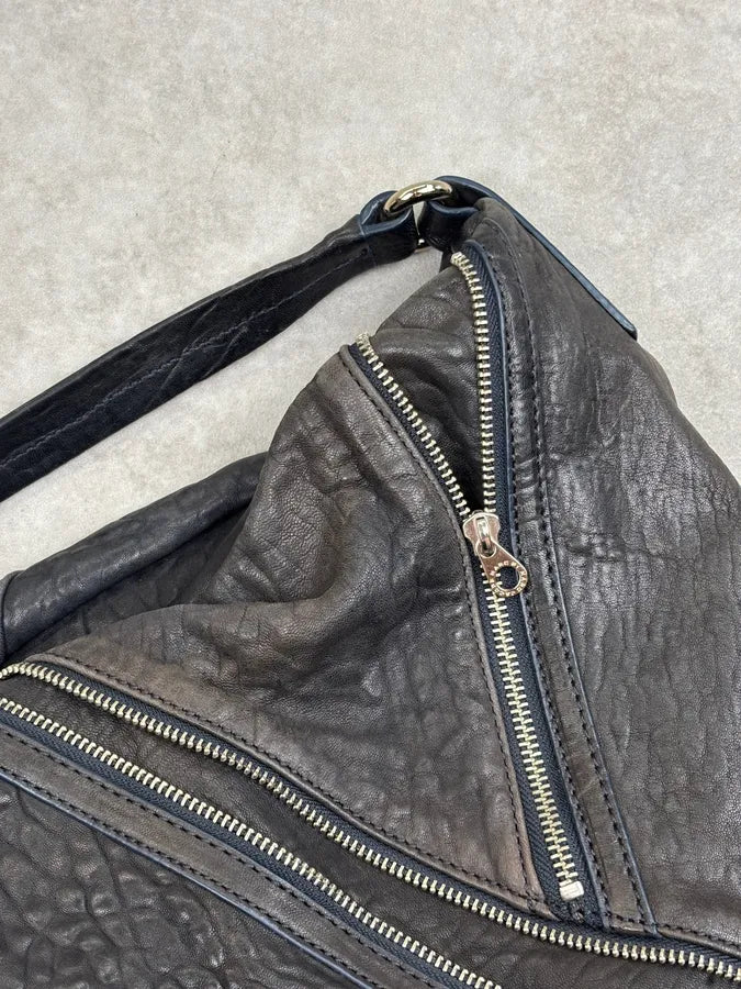 Marc Jacobs Dark Grey Leather Multi-Pocket Shoulder Bag SOAgDWR 6