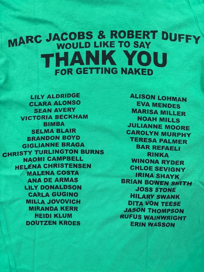 SS2014 Marc Jacobs Protect Your Skin Green Graphic T-shirt  vnNXeeU 6