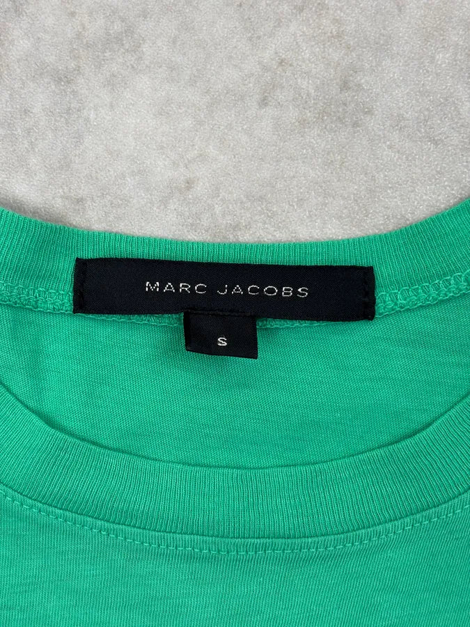SS2014 Marc Jacobs Protect Your Skin Green Graphic T-shirt  vnNXeeU 8