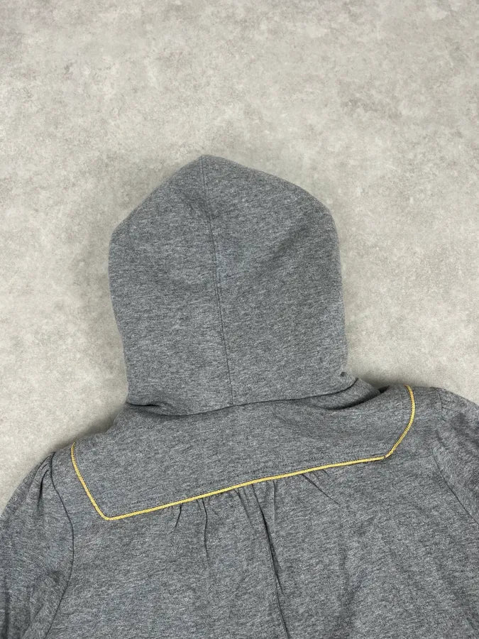 Marc Jacobs Grey Fur Hooded Cargo Zip Up Sweater WpNYDbU 6