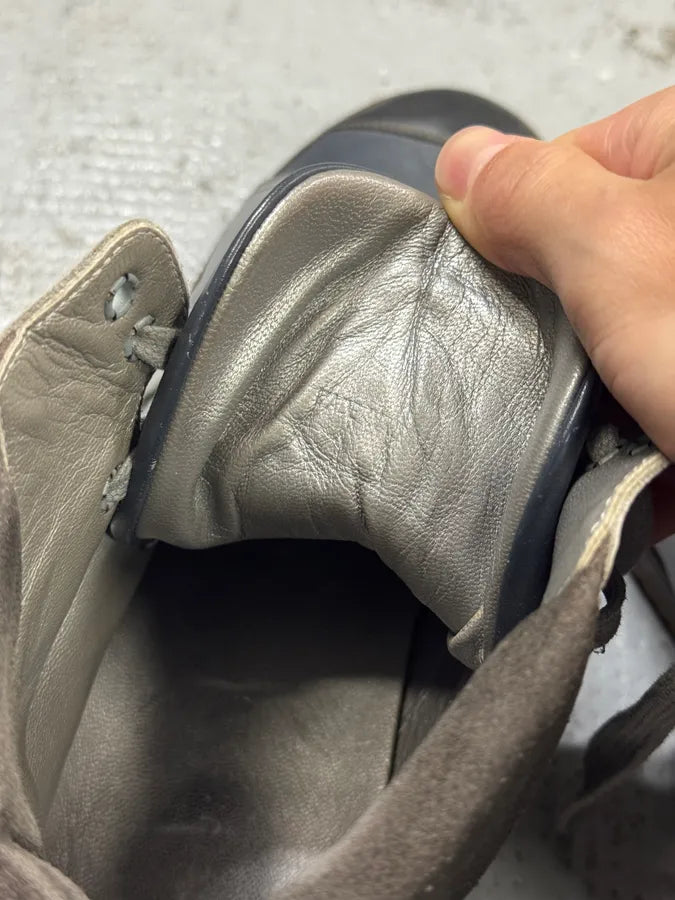 Marc Jacobs Grey Leather Gum High Sneakers kNgIGSa 4