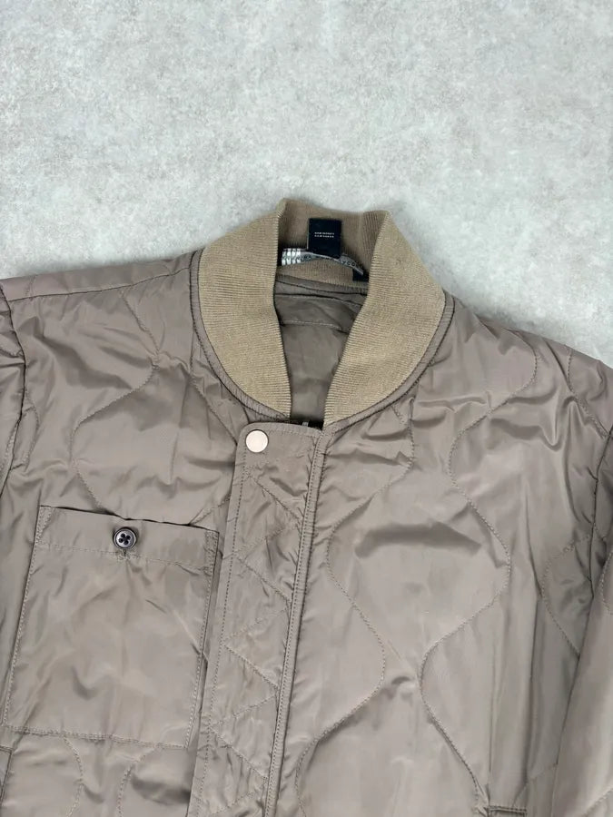 Marc Jacobs Reversible Beige Nylon Quilted Bomber Jacket kgOIbQI 6