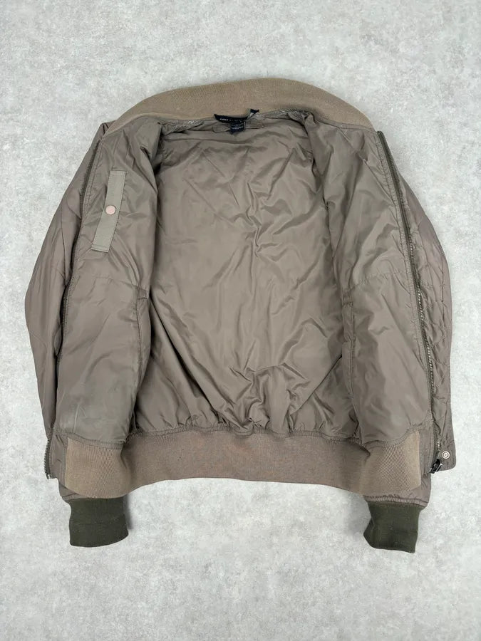 Marc Jacobs Reversible Beige Nylon Quilted Bomber Jacket kgOIbQI 11