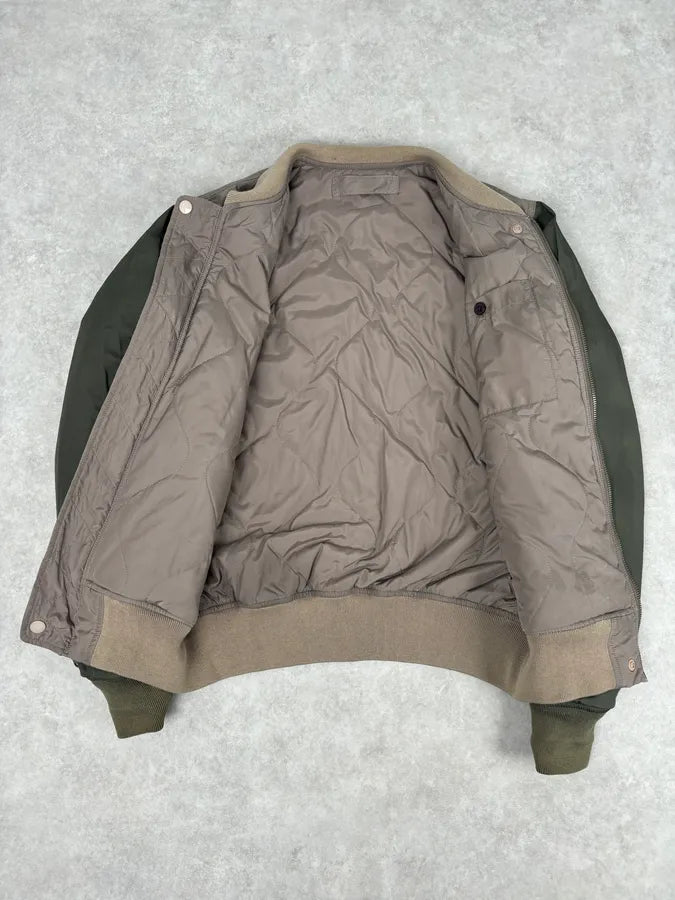 Marc Jacobs Reversible Beige Nylon Quilted Bomber Jacket kgOIbQI 12