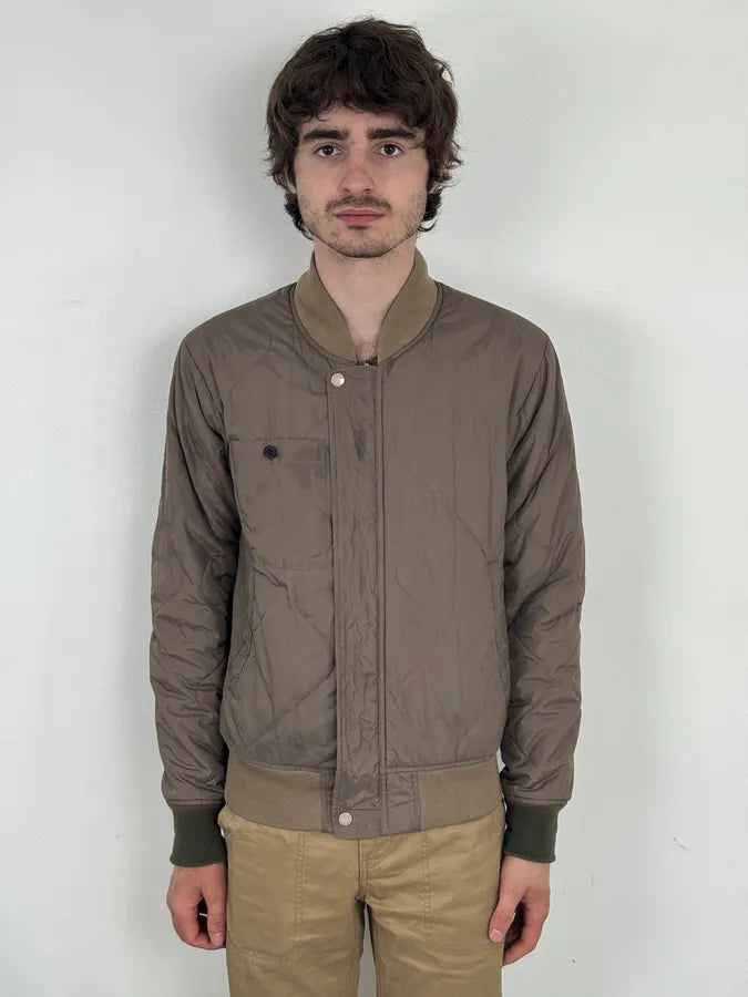 Marc Jacobs Reversible Beige Nylon Quilted Bomber Jacket kgOIbQI 2