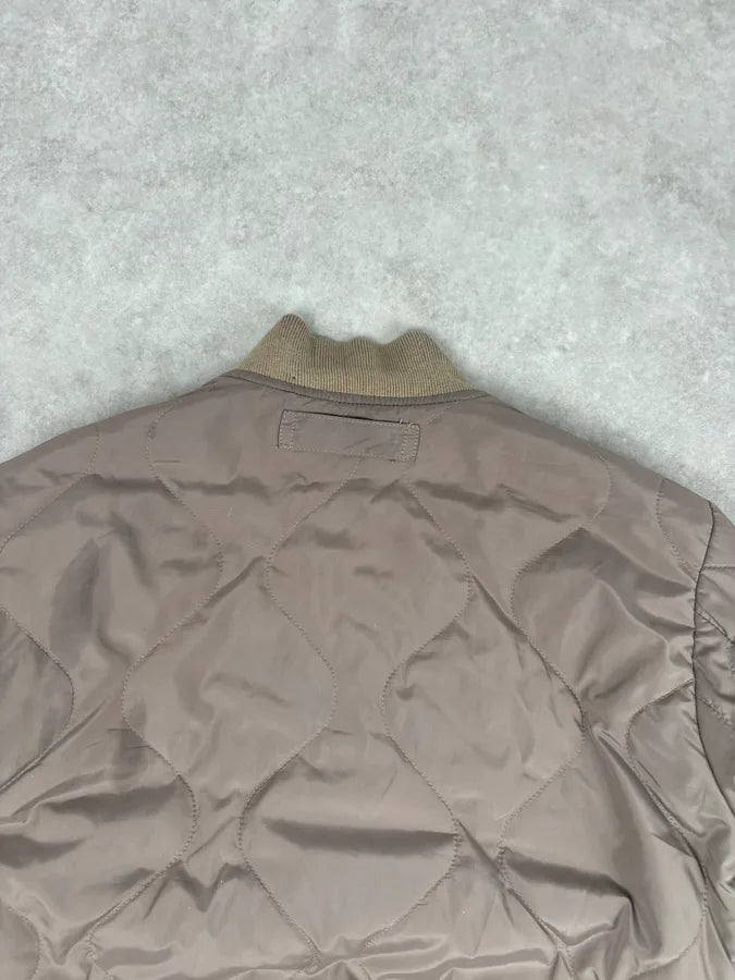 Marc Jacobs Reversible Beige Nylon Quilted Bomber Jacket kgOIbQI 10