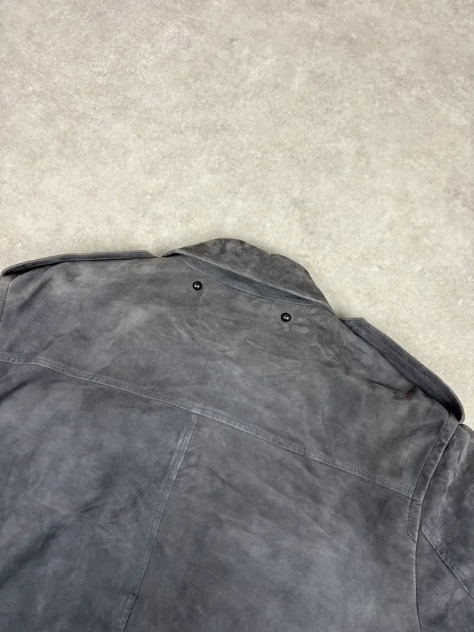 Marc Jacobs Grey Suede Leather Premium Jacket IynHRoS 5