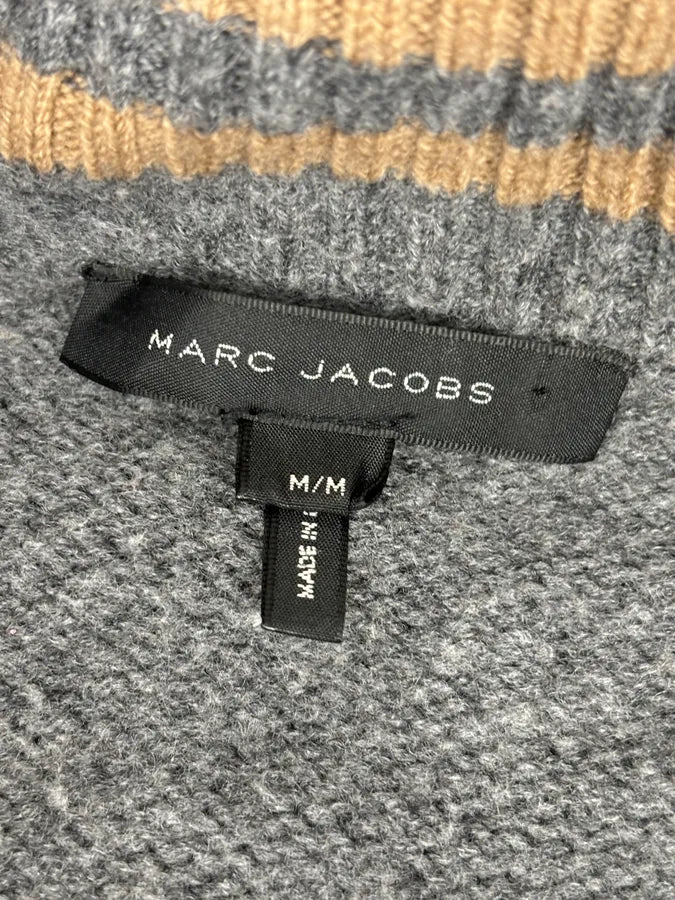 Marc Jacobs Grey Wool Contrast Sleeves Teddy Jacket gwUHWgU 9