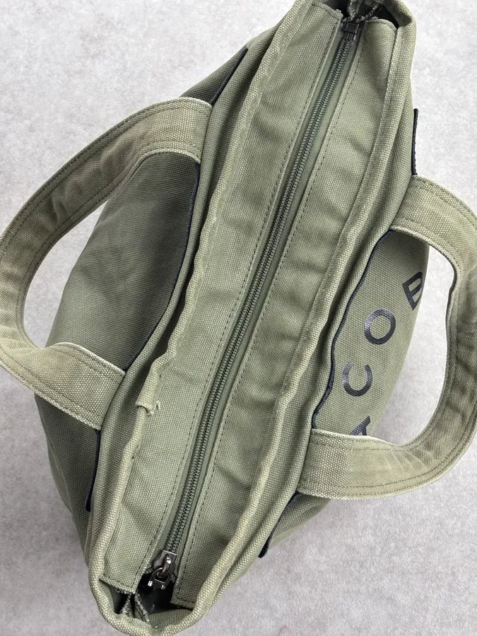 Marc Jacobs Khaki Canvas Logo Tote Bag RawSqsy 13