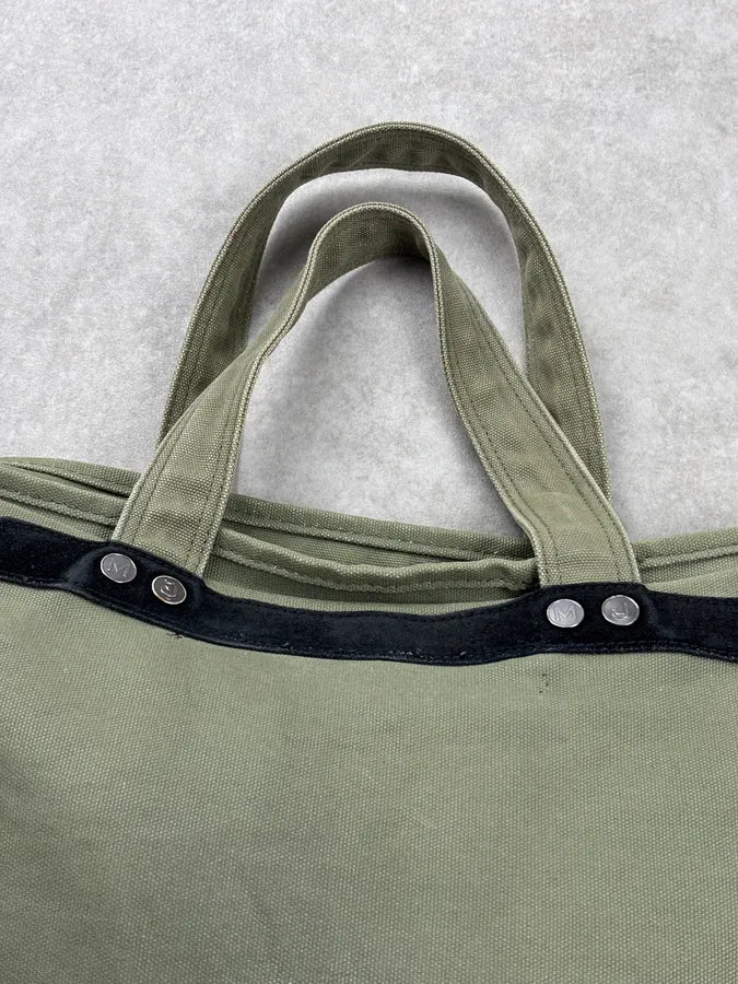 Marc Jacobs Khaki Canvas Logo Tote Bag RawSqsy 8