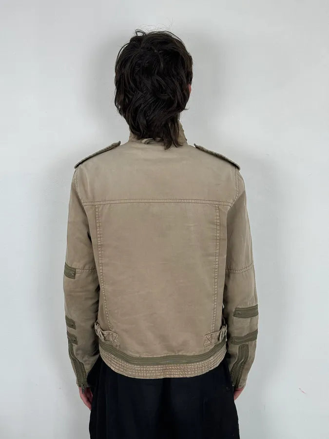 Marc Jacobs Khaki Multi Zip Avant-Garde Jacket wlZmBCr 1