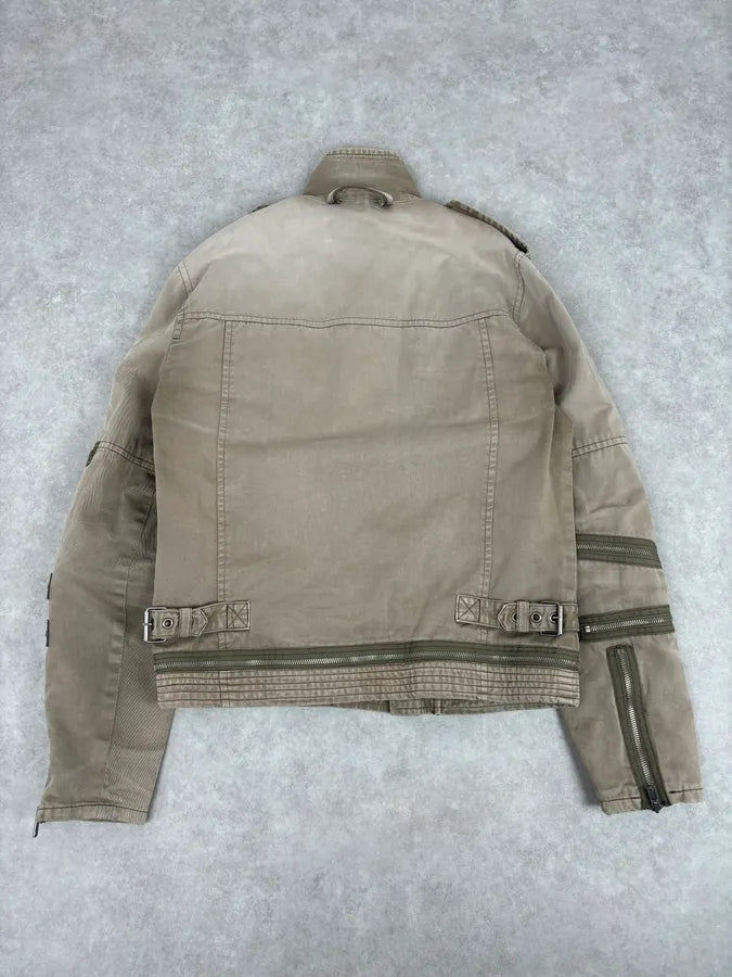 Marc Jacobs Khaki Multi Zip Avant-Garde Jacket wlZmBCr 5