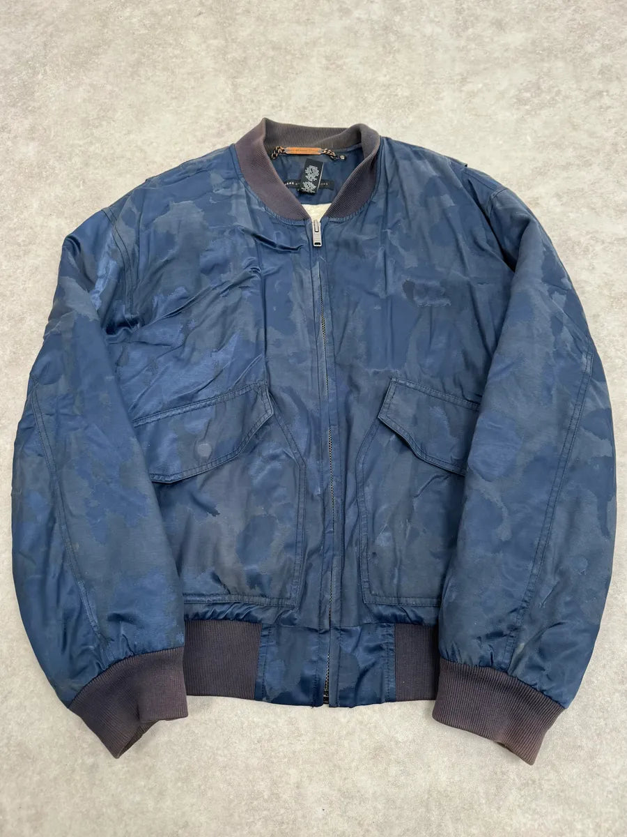 Marc Jacobs Navy Camo Cozy Bomber Jacket uDQLvRv 0