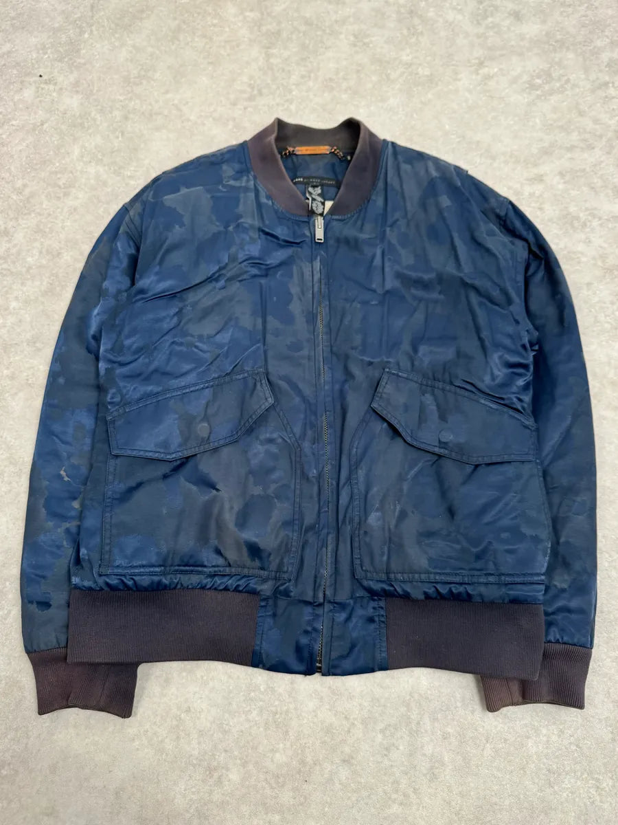 Marc Jacobs Navy Camo Cozy Bomber Jacket uDQLvRv 3