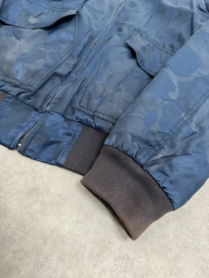 Marc Jacobs Navy Camo Cozy Bomber Jacket uDQLvRv 5