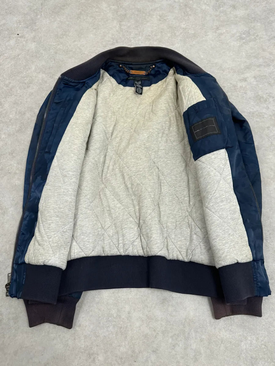 Marc Jacobs Navy Camo Cozy Bomber Jacket uDQLvRv 7