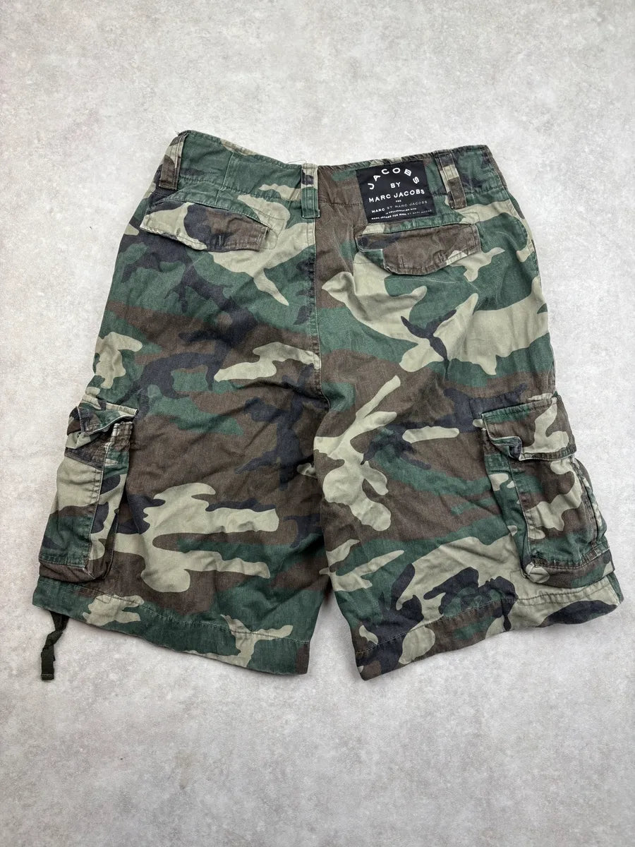 Marc Jacobs Olive Camo Cargo Shorts zvbXult 5