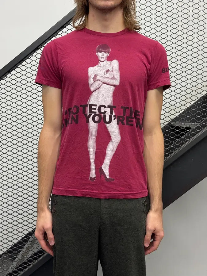 Marc Jacobs Red Protect Your Skin Charity Graphic T-Shirt SdXKDAe 1