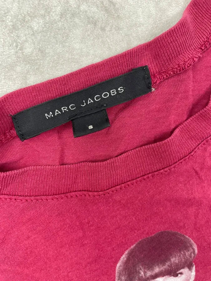 Marc Jacobs Red Protect Your Skin Charity Graphic T-Shirt SdXKDAe 5