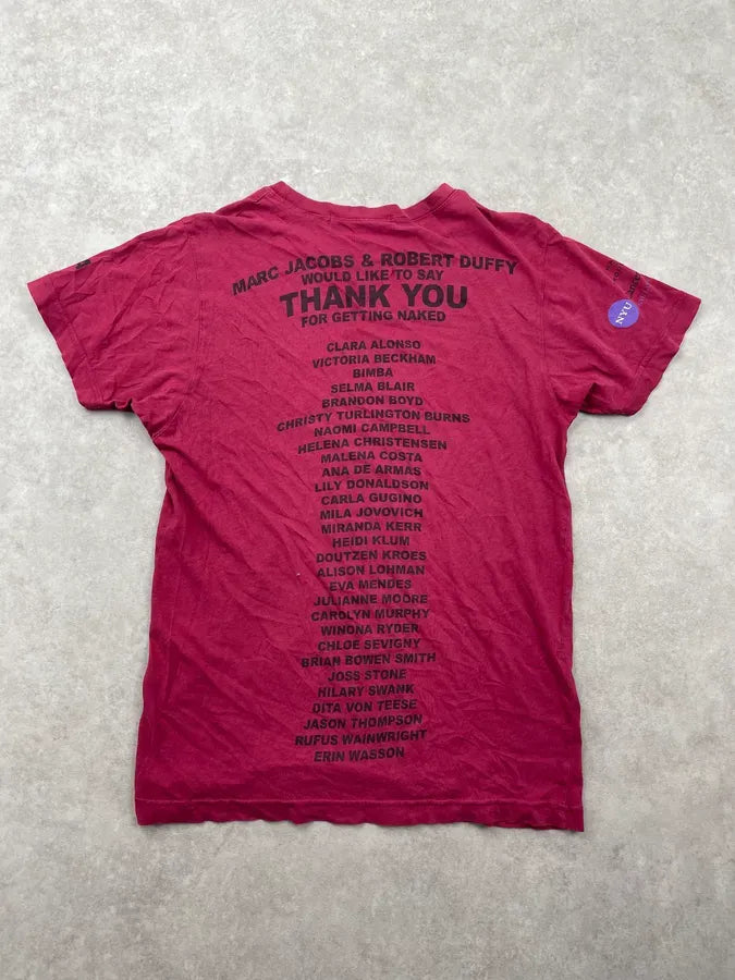 Marc Jacobs Red Protect Your Skin Charity Graphic T-Shirt SdXKDAe 8