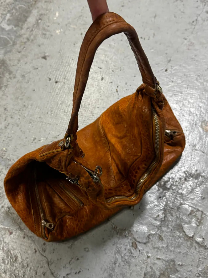 Marc Jacobs Camel Tan Leather Quilted Squared Shoulder Bag KupXUXD 9