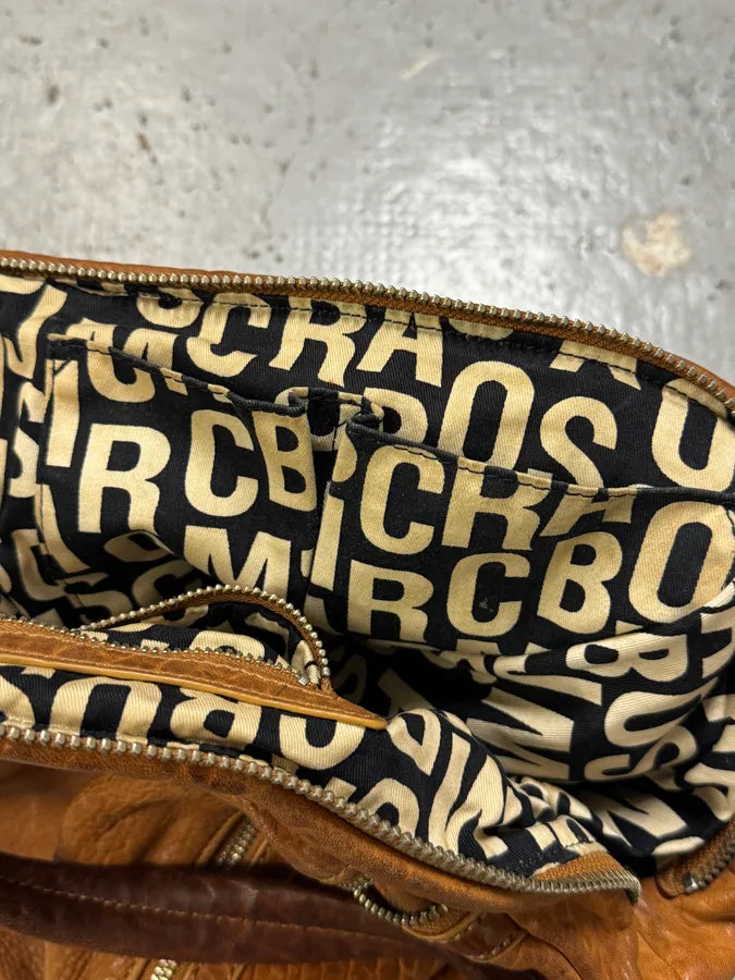 Marc Jacobs Camel Tan Leather Quilted Squared Shoulder Bag KupXUXD 13