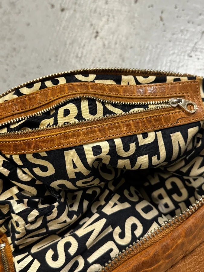 Marc Jacobs Camel Tan Leather Quilted Squared Shoulder Bag KupXUXD 12