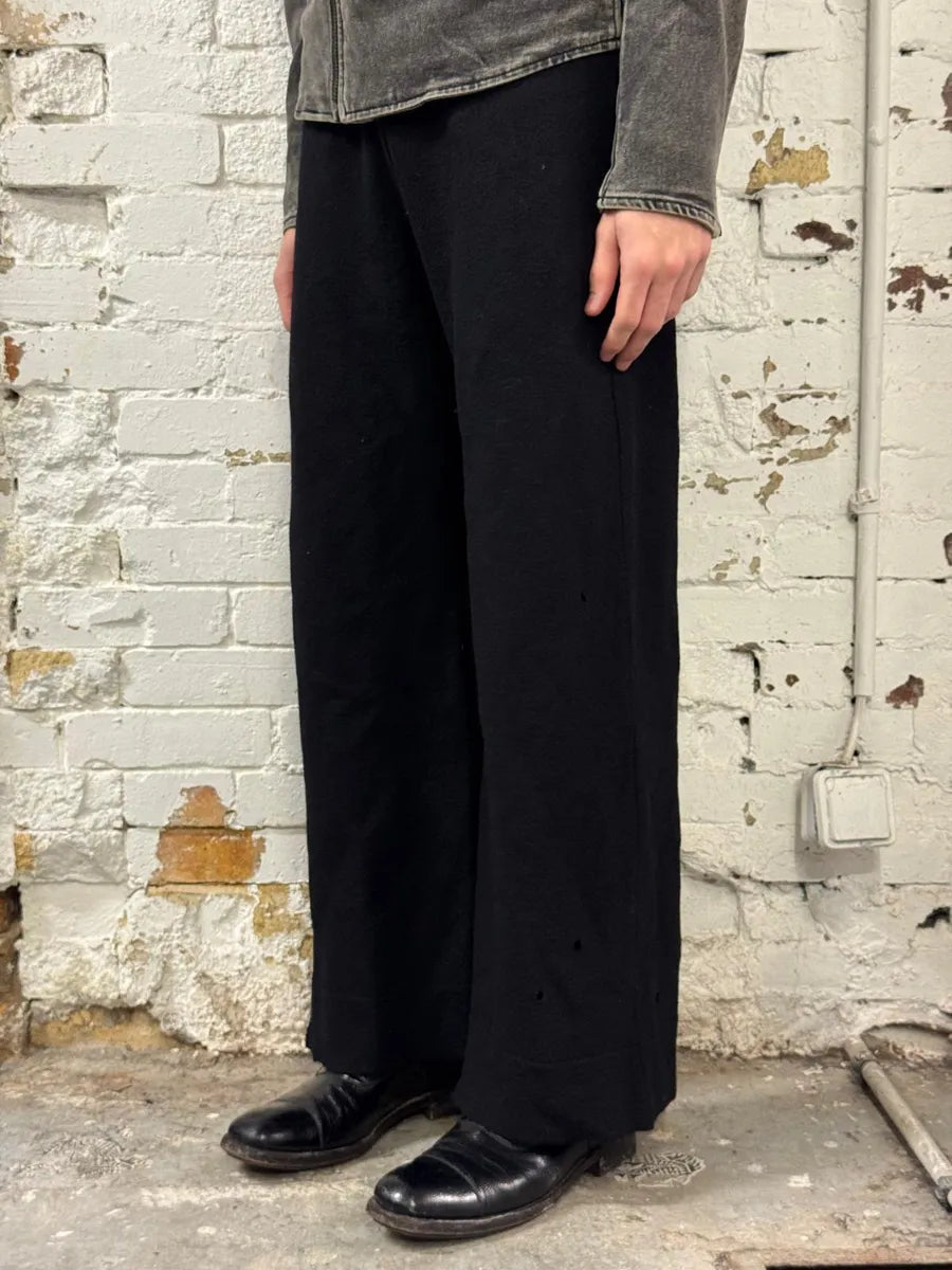 AW2023 Maison Margiela Black Cozy Trousers Jogging SGAqyUq 0