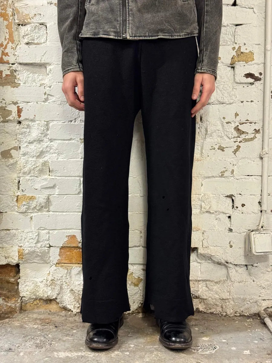 AW2023 Maison Margiela Black Cozy Trousers Jogging SGAqyUq 1