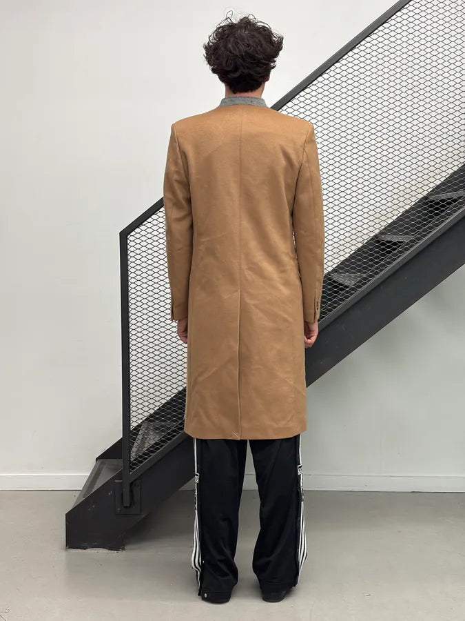 AW2012 Maison Margiela H&M Camel Wool Double-Breasted Long Coat  iHzrBQH 2