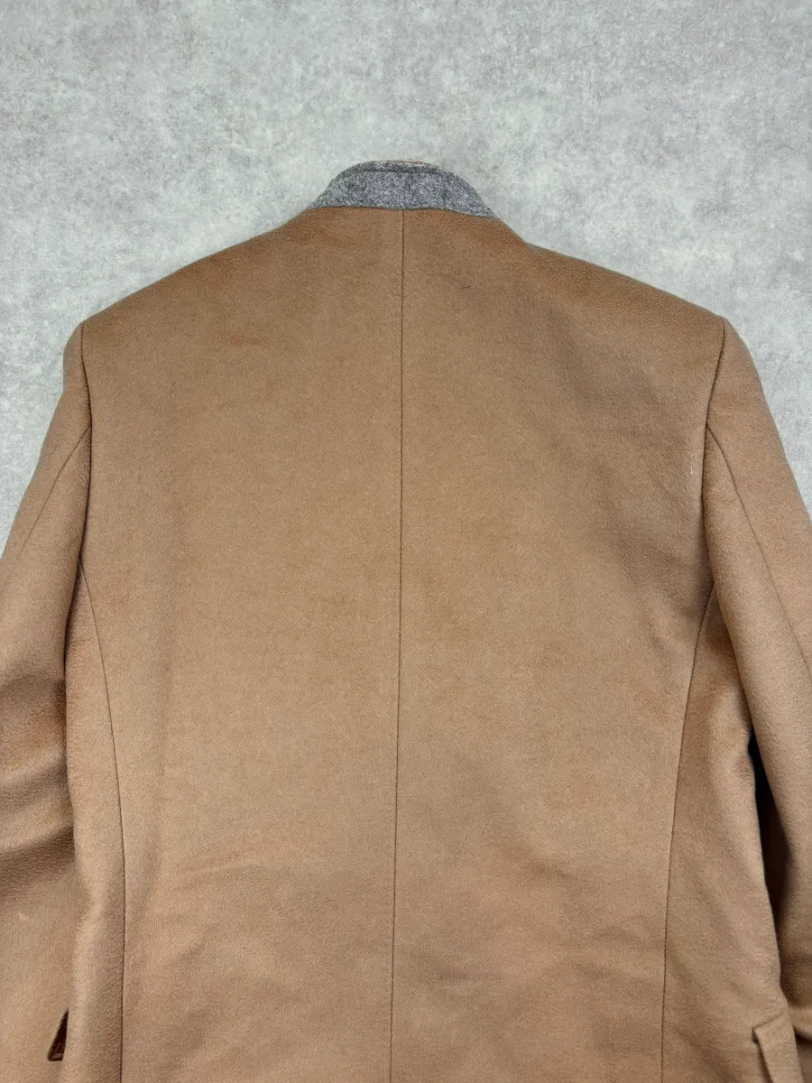 AW2012 Maison Margiela H&M Camel Wool Double-Breasted Long Coat  iHzrBQH 5
