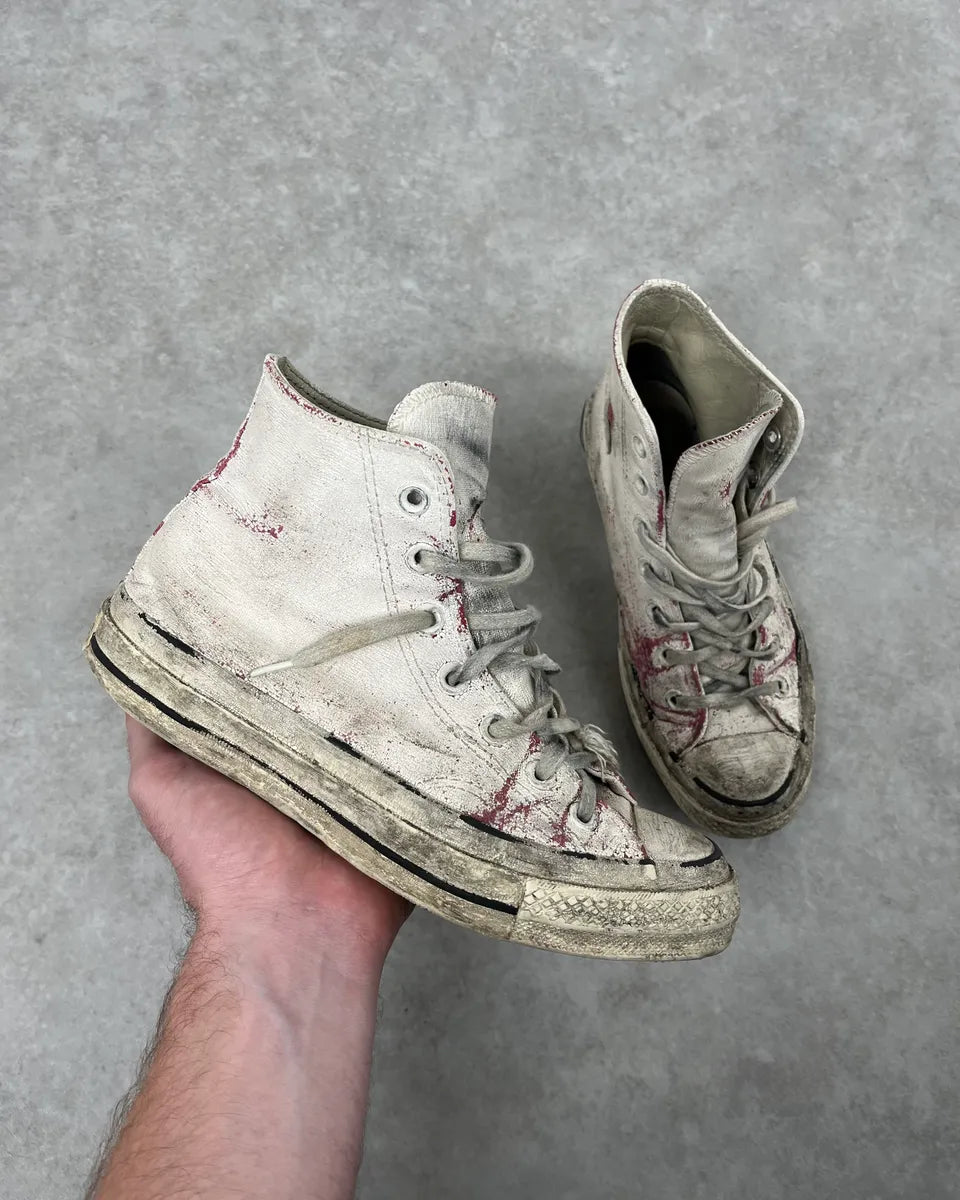 Margiela Converse White Destructured Painted High Shoes JiIVzJd 0